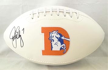 john elway autographed football