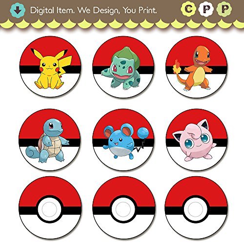 Pokemon Cupcake Toppers Printable Printable Word Searches