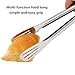 9-Inch Kitchen Tongs, Stainless Steel Serving Tongs Set 2 Pack for Barbecue, Cooking, Salad, Grilling, Serving and Frying