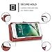 Iphone 8 Plus Leather Wallet Magnetic Phone Case Detachable Protective Case with Card Holder Folio Flip Cover, Red