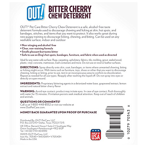 OUT! Bitter Cherry Chew Deterrent for Dogs, 32 oz