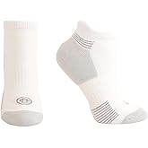 Doctor's Choice Diabetic No Show Socks, Half-Cushioned, Non-Binding, 2pk, White, Large