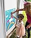 MISS FANTASY Pin The Tail Party Games - 24 Reusable Horns - Unicorn Party Supplies, 21'' X 28'' Pin The Tail On The Unicorn Birthday Gift, Pin The Horn On The Unicorn Kids Birthday Party Game