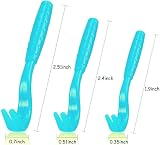 HouChanges 3Pcs Tick Remover Tool Painlessly Tick for Dogs Cats Humans Blue view 6