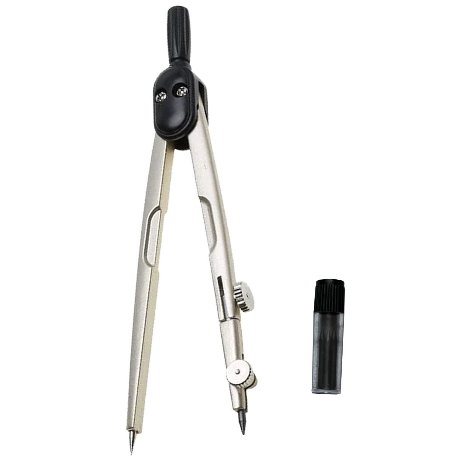 Metal Compass with Box, Geometry Sets Drawing Compass Circle Drawing Tool Primary School Compass,Metal Math Compass for Home Schooling Maths Learning