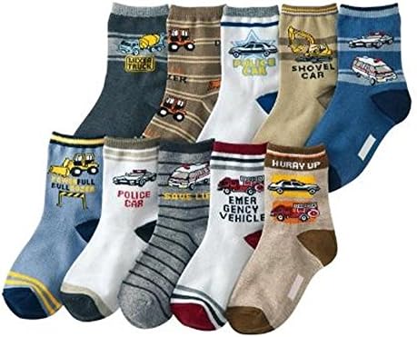 Baby Socks 10 Pair Kid Super Warm Fuzzy Soft Thick Socks 15-19cm,4-8 Year old
