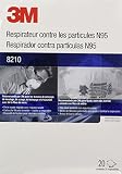 3M 8210 N95 Respirator, 20-Pack
