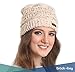 Brook + Bay Cable Knit Beanie Winter Hat for Women - Warm, Chunky, Soft Stretch, Thick & Cute Knitted Caps for Cold Weather