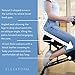 Sleekform Adjustable Seat Angle and Height Kneeling Chair, Ergonomic Posture Stool Chairs for Office and Home - Thick Comfortable Cushions, Wheels