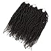 2 Packs Spring Twists Synthetic Crochet Hair Extensions 12 inch 24 strands/pack Ombre Crochet Passion Twist Braids Fiber Fluffy Curly Twist Braiding Hair Bulk (4#)