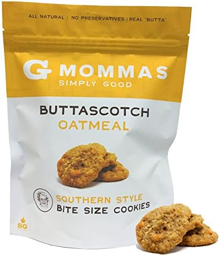 Oatmeal Cookies with Butterscotch - Crispy Bite Sized - G Mommas Homemade Oatmeal and Butterscotch Cookies (Single)