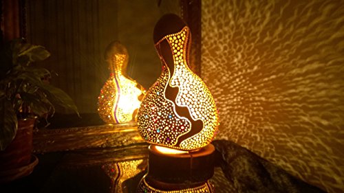 THE ENIGMA Handmade Gourd Lamp Light Nightstand Home Modern Apartment Bedroom Decoration Ideas