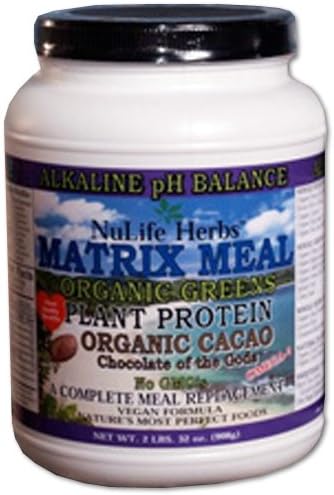 Nulife HerbsNulife Herbs Matrix Meal Plant Protein Organic Sprouted Brown Rice Protein, Cacao, 2-Pound