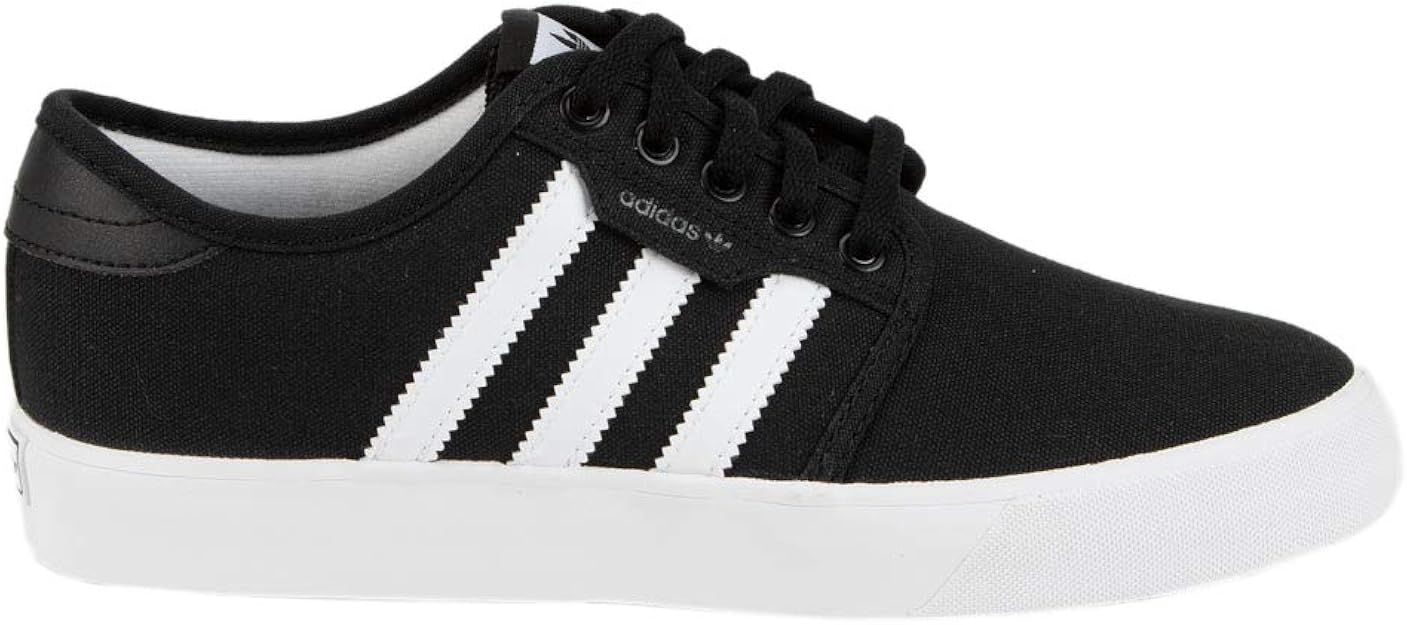 adidas Seeley J Boys Black &amp; White Shoes
