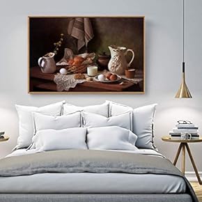 Floating Framed Canvas Wall Art for Living Room, Bedroom Still Life Canvas Prints for Home Decoration Ready to Hang - 16x24 inches