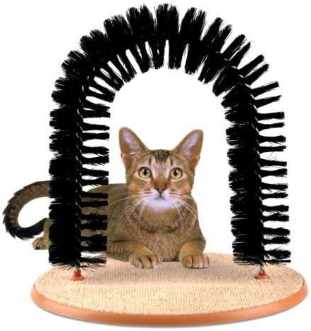 Tradezone Cat Arch Bristles Self Groomer Massager Scratching Pet Kitten Cat Nip Play Toy