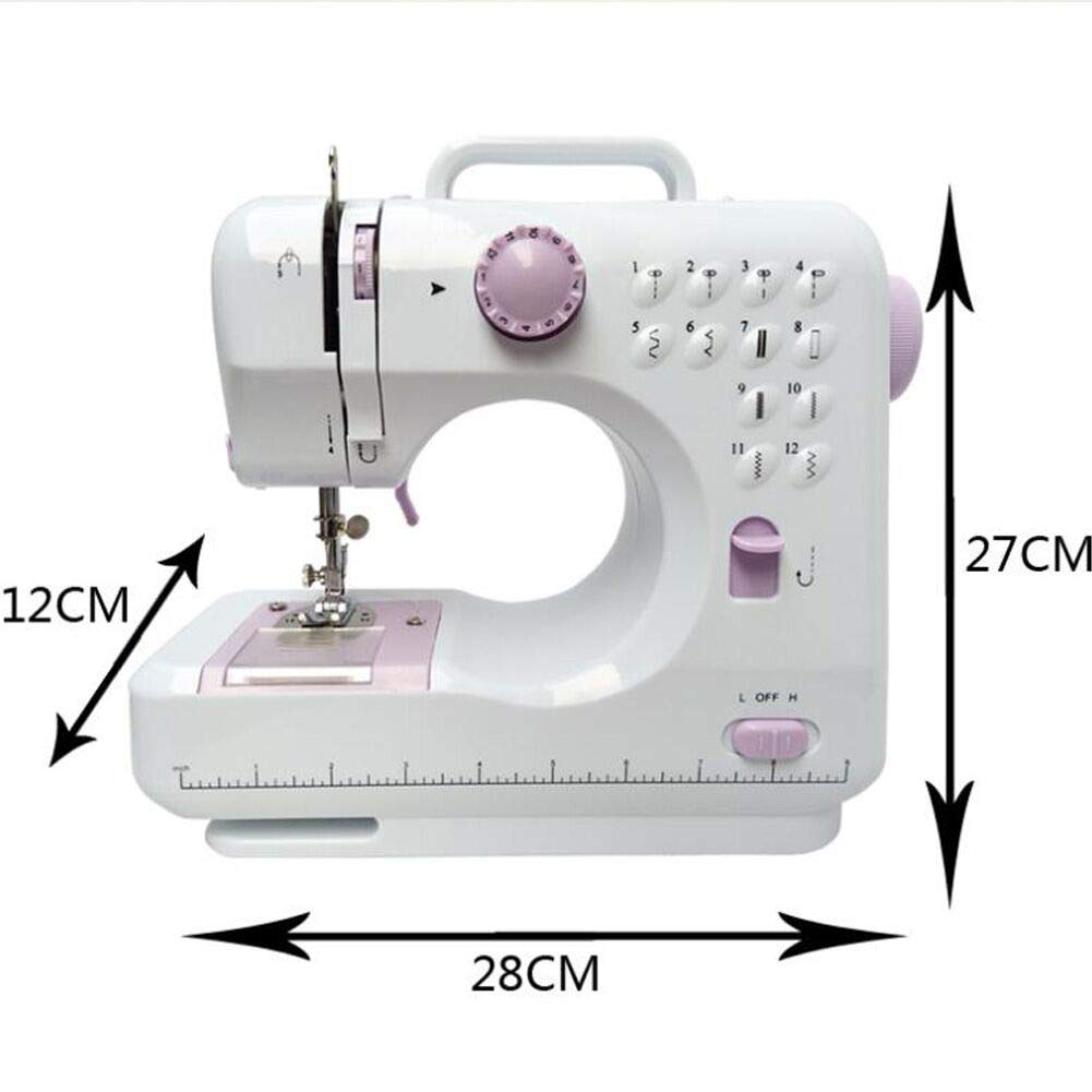 kid\'s Sewing Machine Mini Electric Household Sewing Machine Lightweight for kids with Light Foot Pedal
