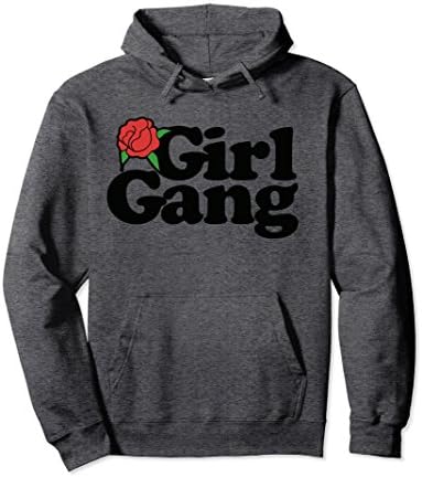 Unisex Girl Gang pullover hoodie feminist best friends feminist XL: Dark Heather