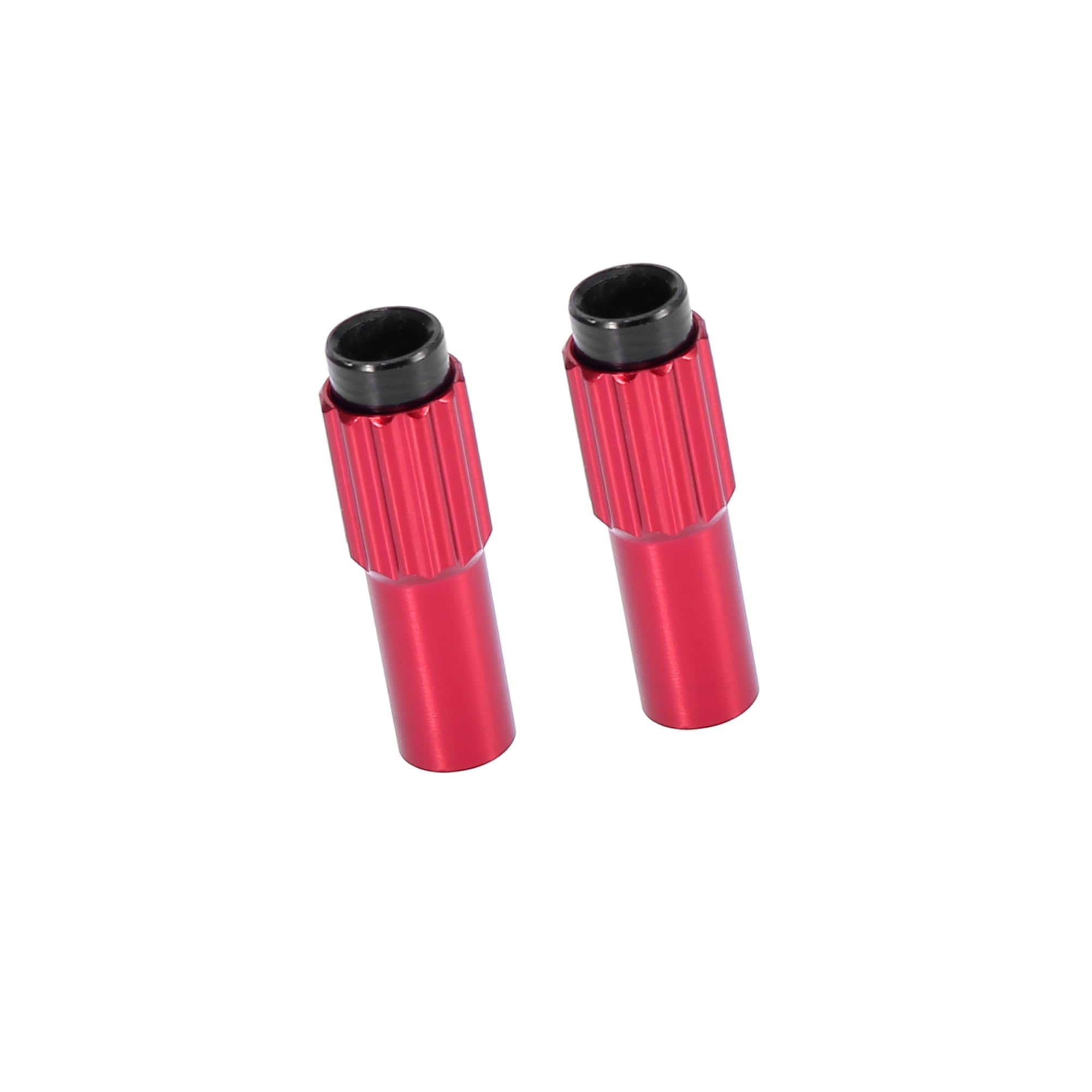 A ABSOPRO 2 Pcs Red Metal Bicycle Cable Adjuster Brake Gear Shift Connector Item Replacement