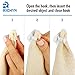 RICHYN Adhesive Small Hooks – Powerfull, Easy to Install and Utility – Perfect for Fixing Wire, Toothbrush, Accessories, Electric Cord – Removable & Easy to take Off – White