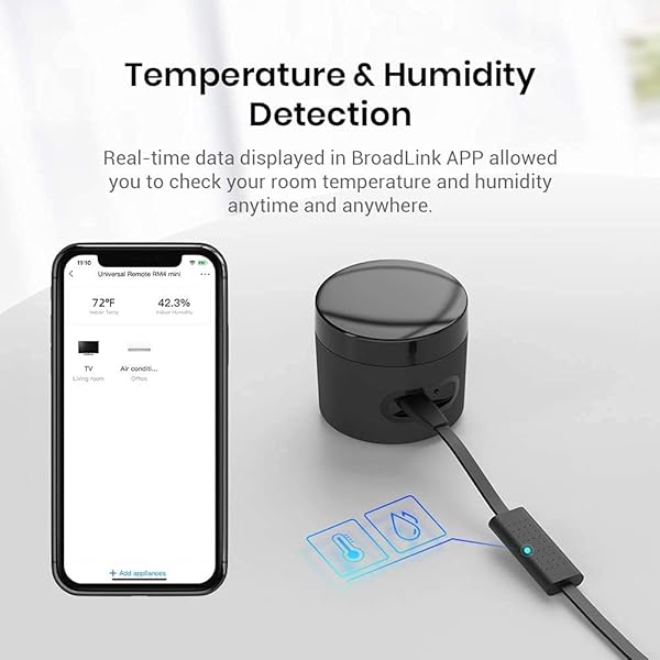 RM4 Mini telecomando IR intelligente WiFi Lavora con AlexaGoogle Home Smart Home Automation HTS2 Sesnor Cavo USB Rilevatore di Temperatura e umidit