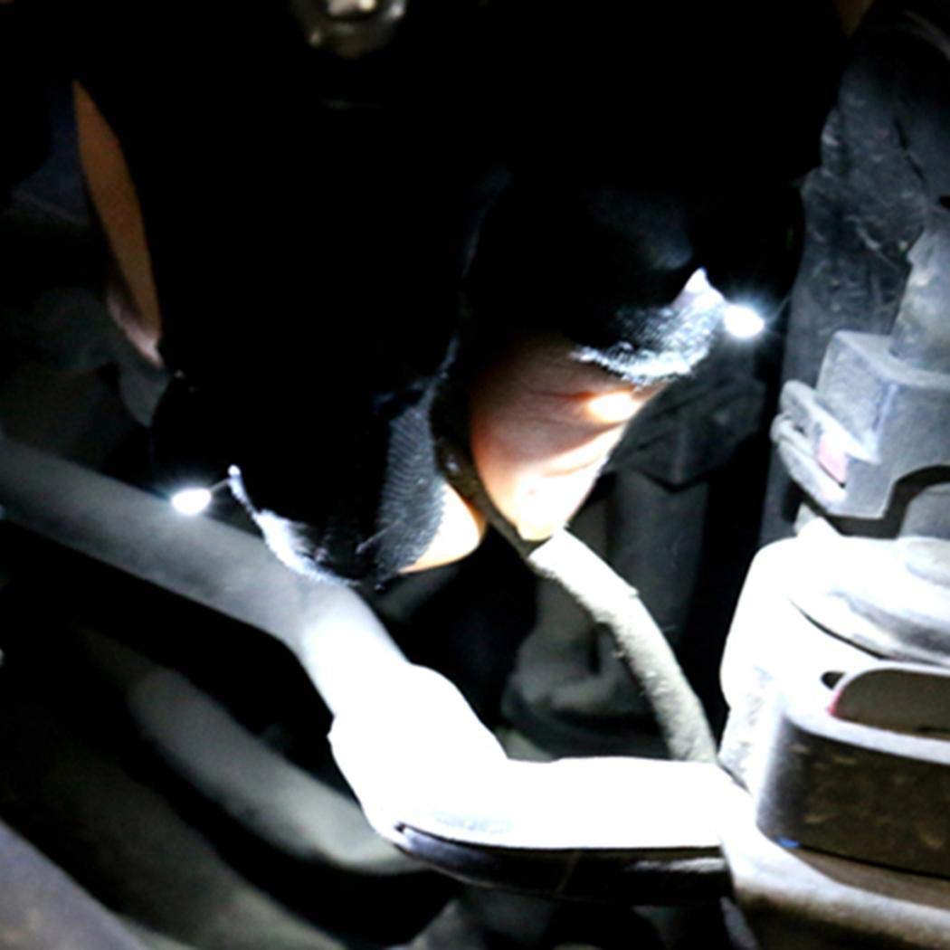 Swteeys Outdoor Einstellbare LED Taschenlampe Handschuh Angeln Camping Wandern Rettungswerkzeug Handschuhe