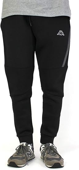 Amazon カッパ ジョガーパンツ Kappa メンズ 切替 Xl ブラック ロングパンツ 通販