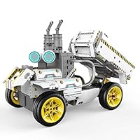 UBTECH JIMU Robot Builderbots Series: Overdrive Kit / App-Enabled Building and Coding STEM Learning Kit (410 Parts and Connectors)