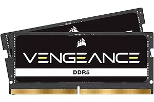 CORSAIR Vengeance SODIMM DDR5 RAM 16GB (2x8GB) 4800MHz CL40 Intel XMP iCUE Compatible Computer Memory - Black (CMSX16GX5M2A48