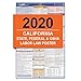 CA Labor Law Poster, 2020 Edition - State, Federal and OSHA Compliant Laminated Poster (California, English) primary