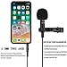KAMLE Professional Design Lavalier Microphone with Connect Headset & Omnidirectional Mic for iPhone Android & ALL Smartphones,PC,Laptop,Youtube,Interview,Studio,Video Recording,Noise Cancelling Mic