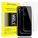 Singularity Products SP-0045 iPhone X Back Screen Protector, Anti Fingerprint iPhone X Tempered Glass Screen Protectors Rear Protector Screen Film for iPhone X / 10 - 2 Pack - Clear