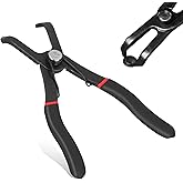 Acouto Push Pin Pliers 30 Degree, Iron Automotive Panel Clip Removal Pliers with Spring-Loaded Design, Ergonomic Handle for T