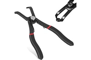 Acouto Push Pin Pliers 30 Degree, Iron Automotive Panel Clip Removal Pliers with Spring-Loaded Design, Ergonomic Handle for T