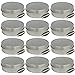 Mighty Gadget (R) 4 oz Round Tins Screw Lid Container (12 pack) - 3.125