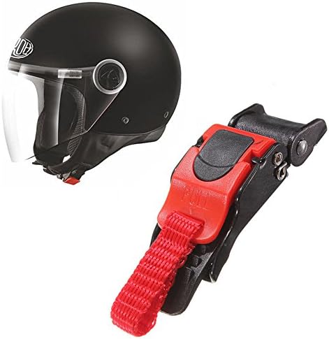 Motorcycle Helmet Speed Clip Chin Strap Buckle Quick Release QR Plastic Red 3/4"