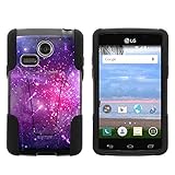 LG Sunrise Case, LG Lucky Case, Durable Hybrid STRIKE Impact Kickstand Case with Art Pattern Designs
