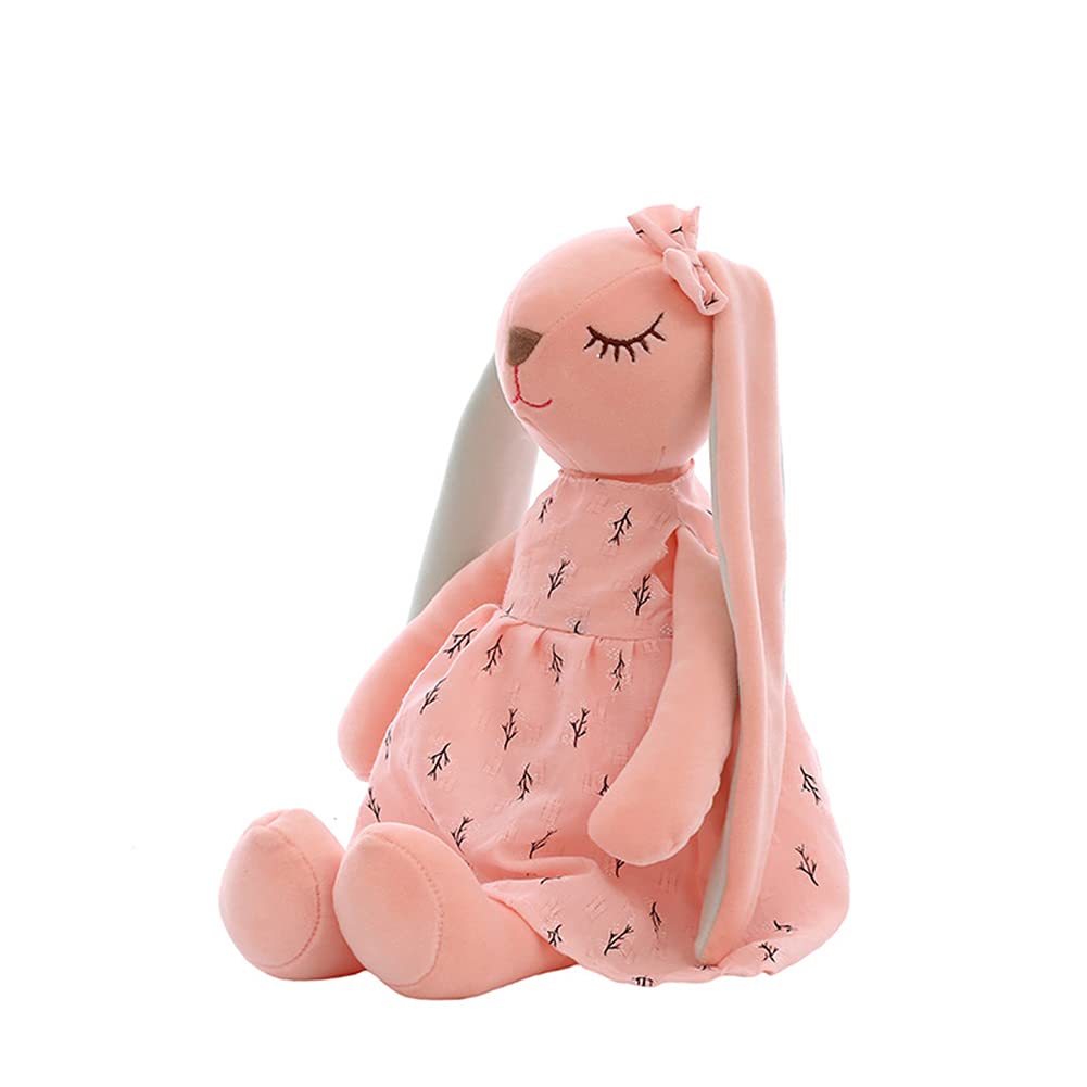 Cute Rabbit Doll Soft Toy Long Eared Rabbit Plush Doll Baby Toy Kawaii Bunny Plush Toy Small Cuddled Animal Doll Childrens Sleeping Partner, 45cm