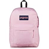 JanSport SuperBreak Plus Backpack with Padded 15-inch Laptop Sleeve and Integrated Bottle Pocket - Spacious and Durable Daypack for Work and Travel - Pink Ice