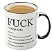 FUNNY MUG-The F word and verb definition, 11OZ Ceramic Coffee Mug, Perfect for birthday, men, women, present for him, her, sister, brother, wife, husband or friend