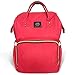 HaloVa Diaper Bag Multi-Function Waterproof Travel Backpack Nappy Bags for Baby Care, Large Capacity, Stylish and Durable, Red…