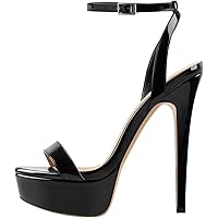 ojos オホス Multistrap Stiletto Heels Black OJOS | Multistrap Stiletto Heels - 세련된 포인트 블랙 힐
