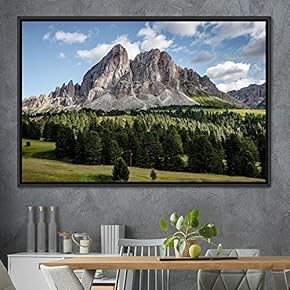 signwin Framed Canvas Wall Art Mountainscape Aerial Dramatic...