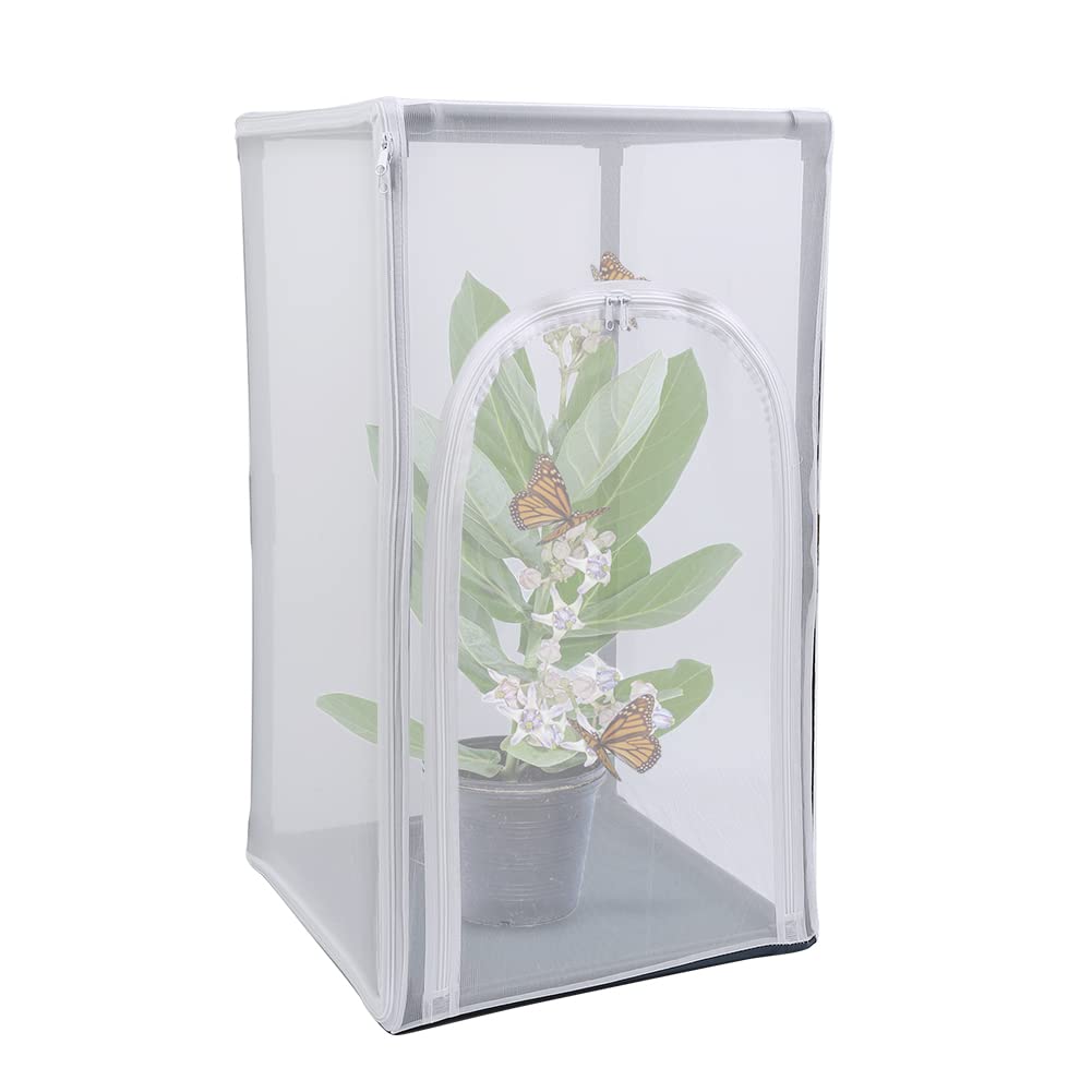 Photo 1 of 30" Large Monarch Butterfly Habitat Cage, Outdoor Insect Mesh Cage Terrarium (Diameter 19mm Pipe)