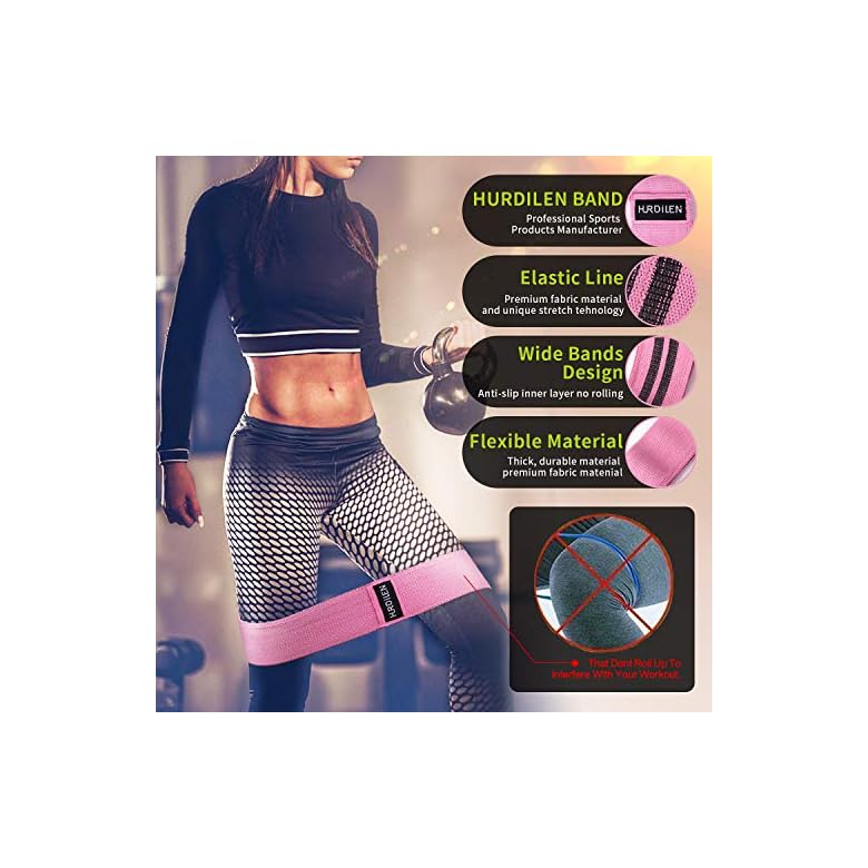 Hurdilen Resistance Bands Loop Exercise Bands ,Workout