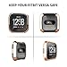 Screen Protector Case for Fitbit Versa, Haojavo Soft TPU Slim Fit Full Cover Screen Protector for Fitbit Versa Smartwatch Bands Accessories