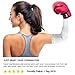 BeVisible Sports Arm Compression Sleeves For Men & Women With UV Sun Protection Cover - 1 Pair