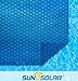 Sun2Solar Blue 16 ft x 36 ft Rectangle Solar Cover | 1200 Series | Heat Retaining Blanket for Rectangular Inground & Above Ground Swimming Pools | Use Sun to Heat Pool | Bubble Heating Blankets