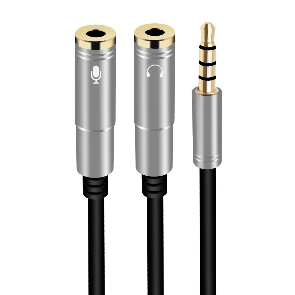 NTA-105 Adattatore Jack 3,5 stereo maschio doppio RCA femmina aux cuffia
