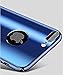 Yrzper Compatible with iPhone 8 Plus/iPhone 7 Plus 5.5 inch 3 in 1 PC Thin Hard Plating Mirror 360 Shockproof Protective Case Cover (Blue, 5.5inch)